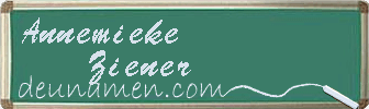 Annemieke Ziener Visitenkarte